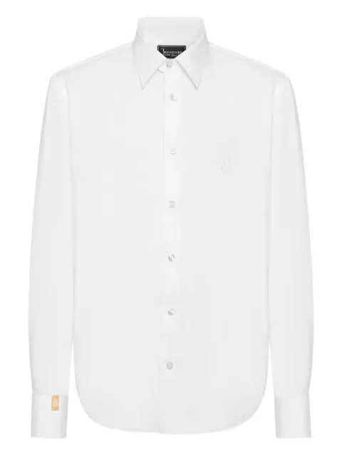 Billionaire logo-embroidered shirt