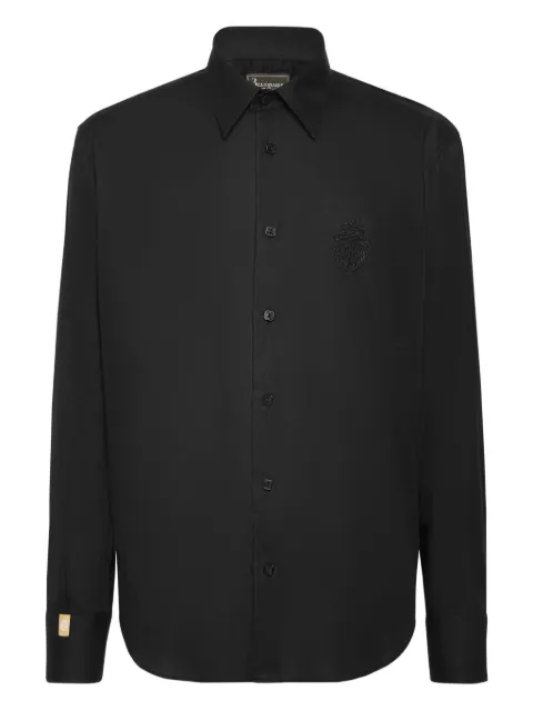 Billionaire logo-embroidered shirt