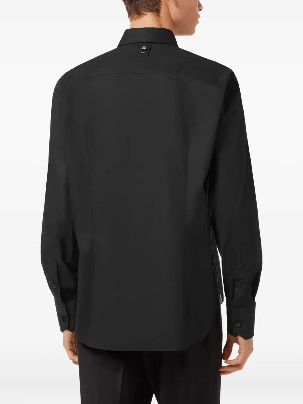 Billionaire Overhemd met logopatch Zwart