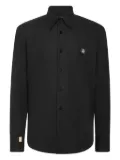 Billionaire logo-patch shirt - Black