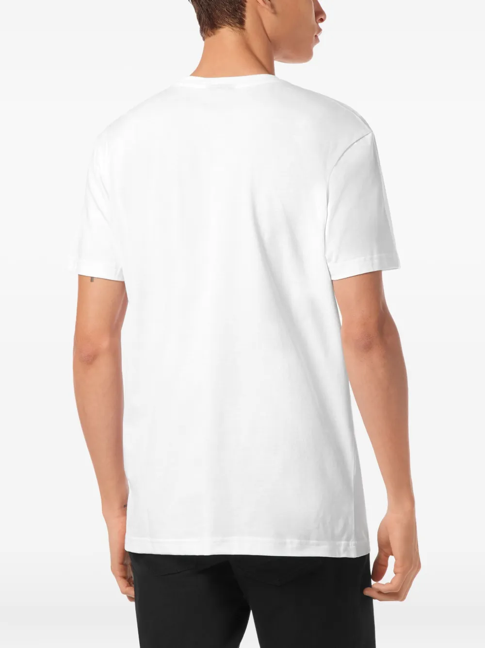 Billionaire Flags Round-neck T-shirt In White