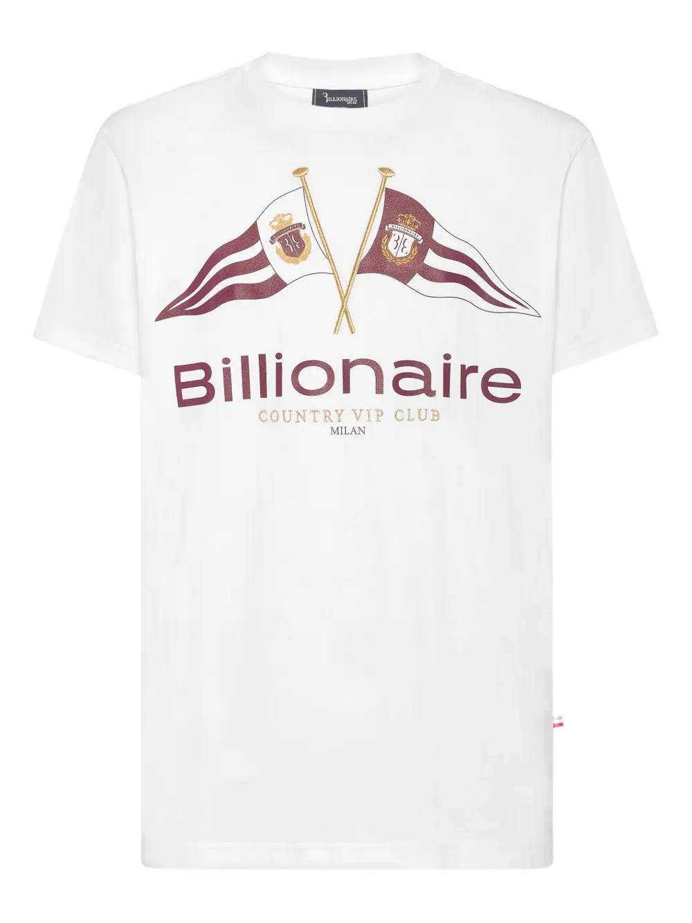 Billionaire Flags round-neck T-shirt | White | Image 1