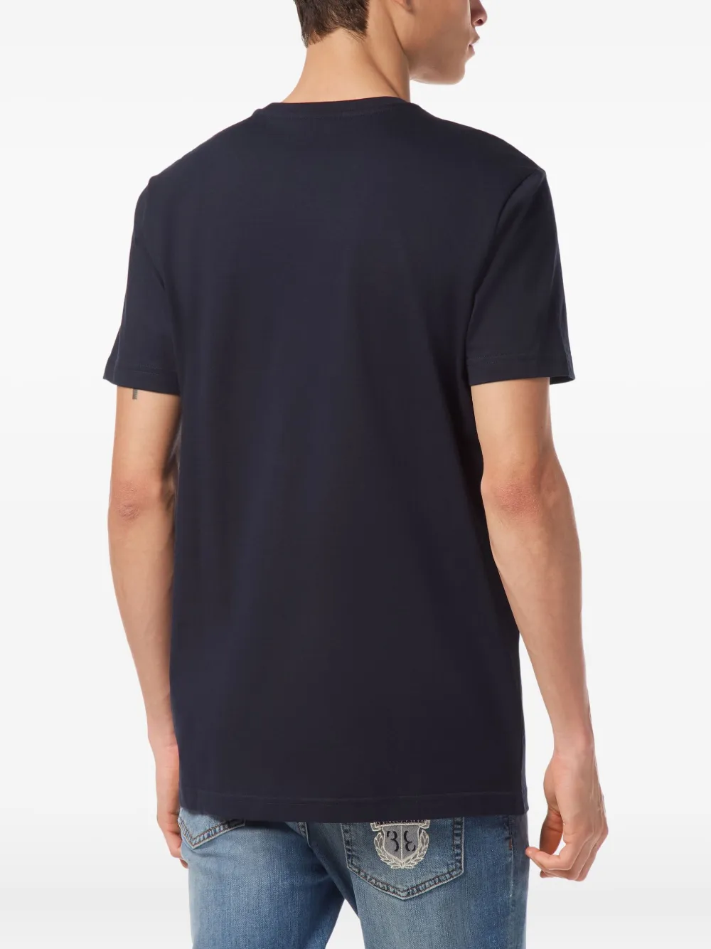 Billionaire Crest Round-neck T-shirt In Blue