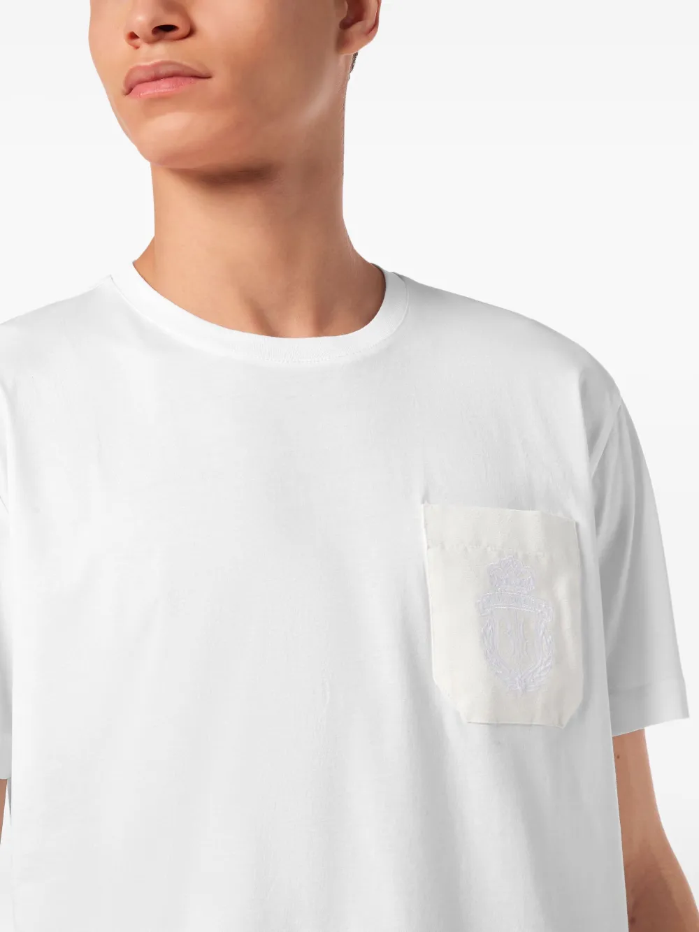 Billionaire Crest round-neck T-shirt Wit