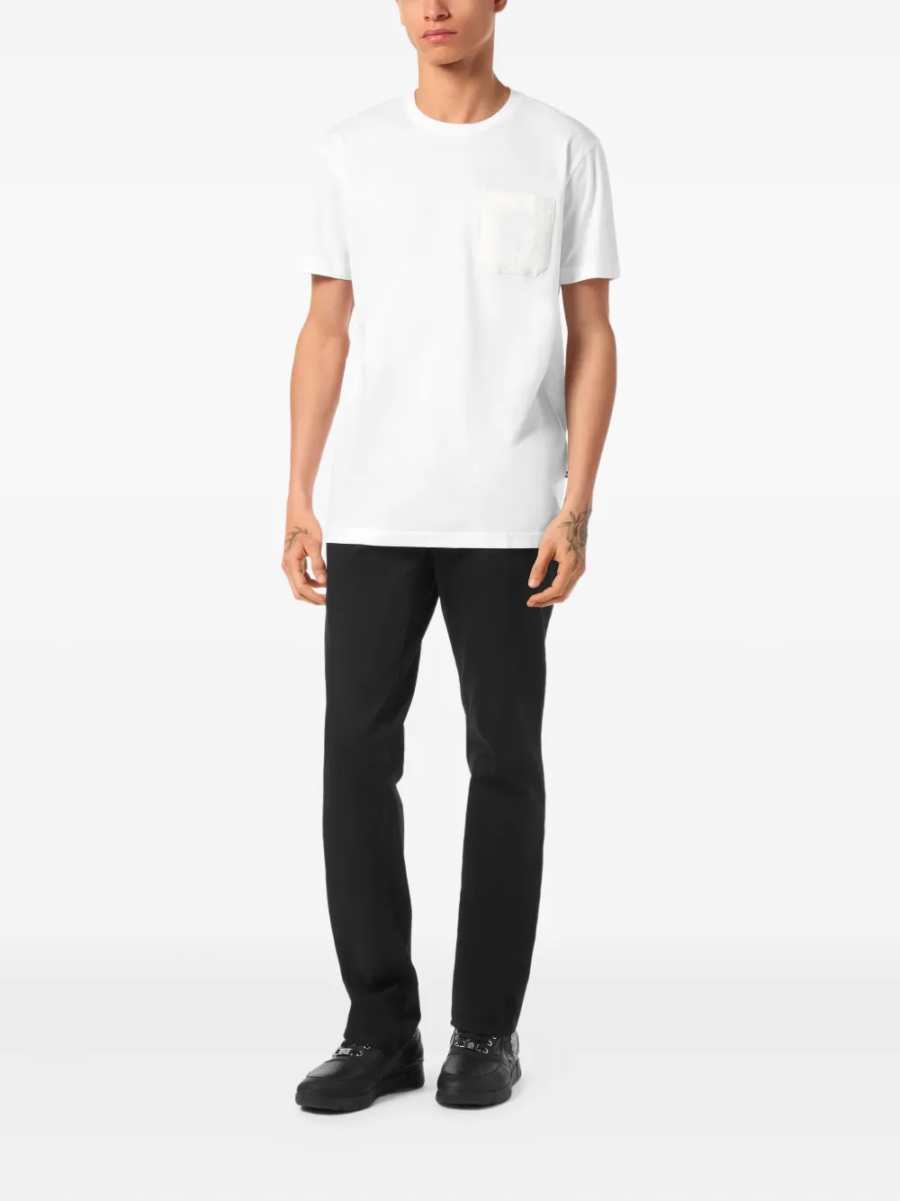 Billionaire Crest round-neck T-shirt Wit