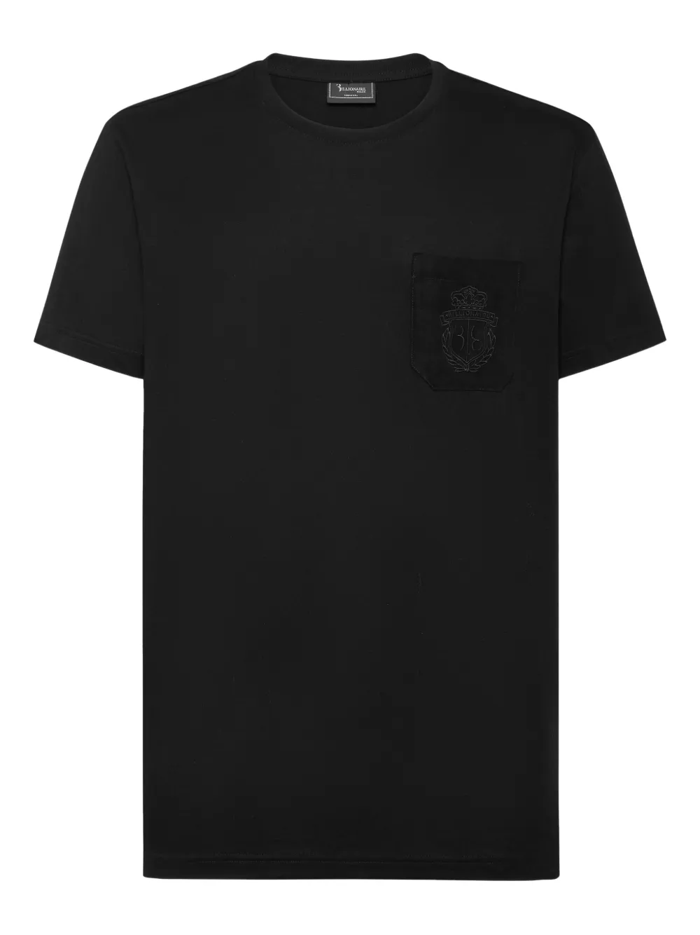 Billionaire Crest round-neck T-shirt Zwart