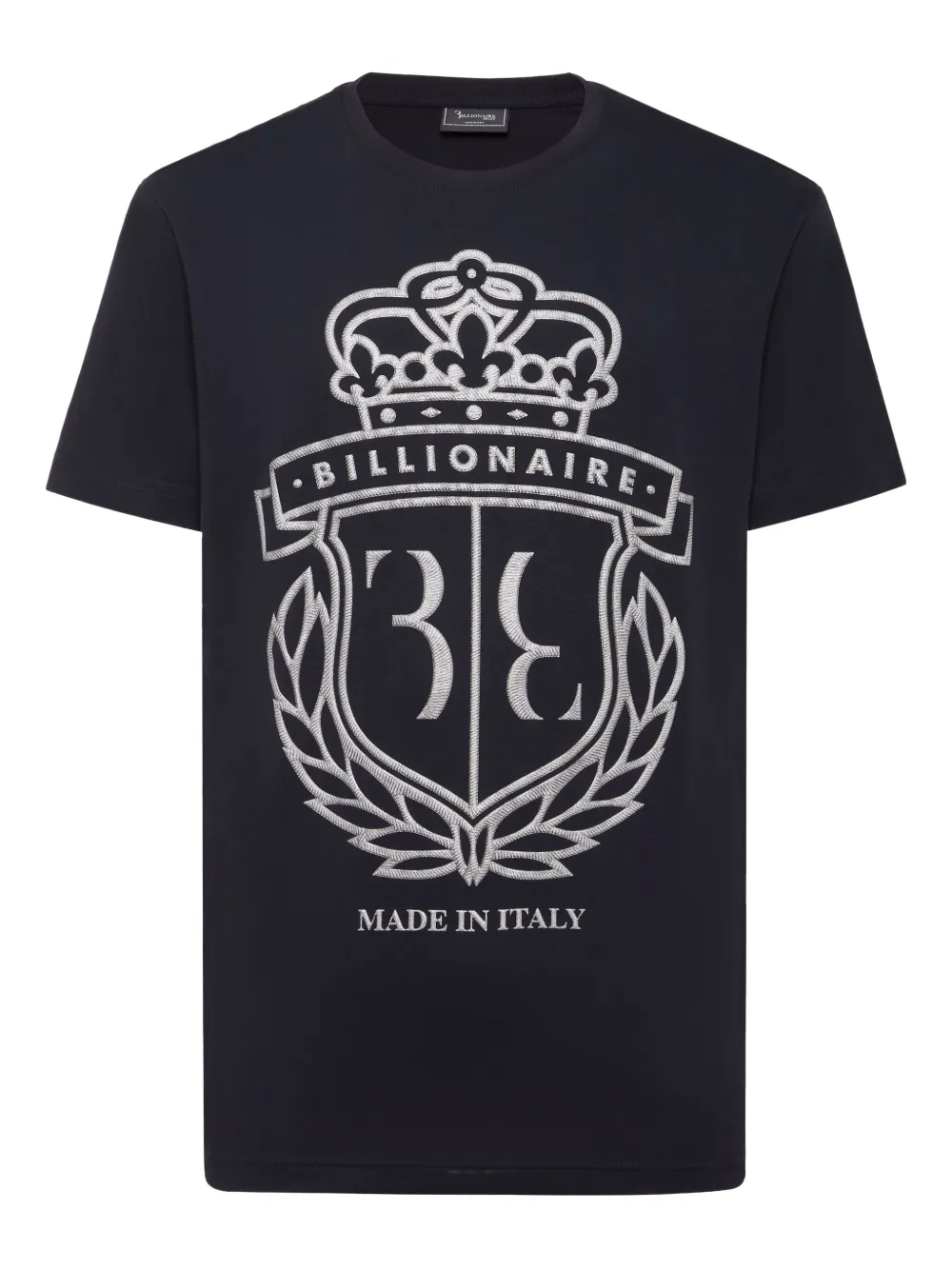 Billionaire Crest round-neck T-shirt | Blue | Image 1
