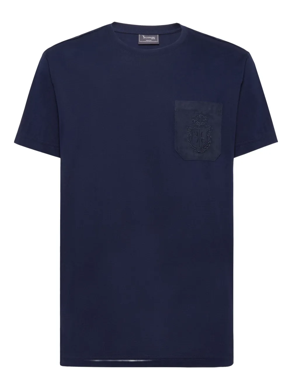 Billionaire T-shirt met borduurwerk Blauw