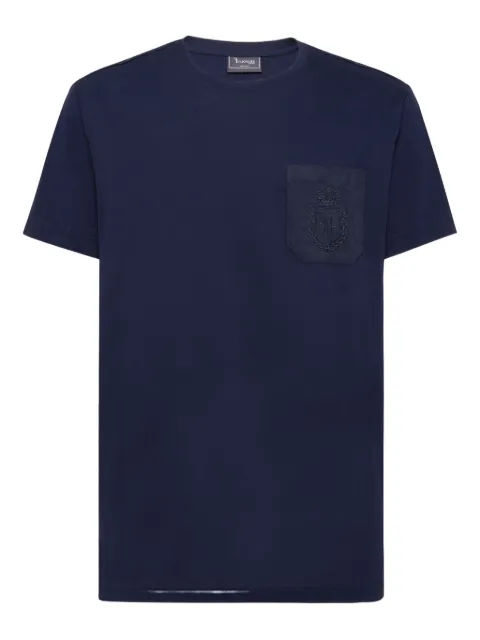 Billionaire crest-embroidered T-shirt