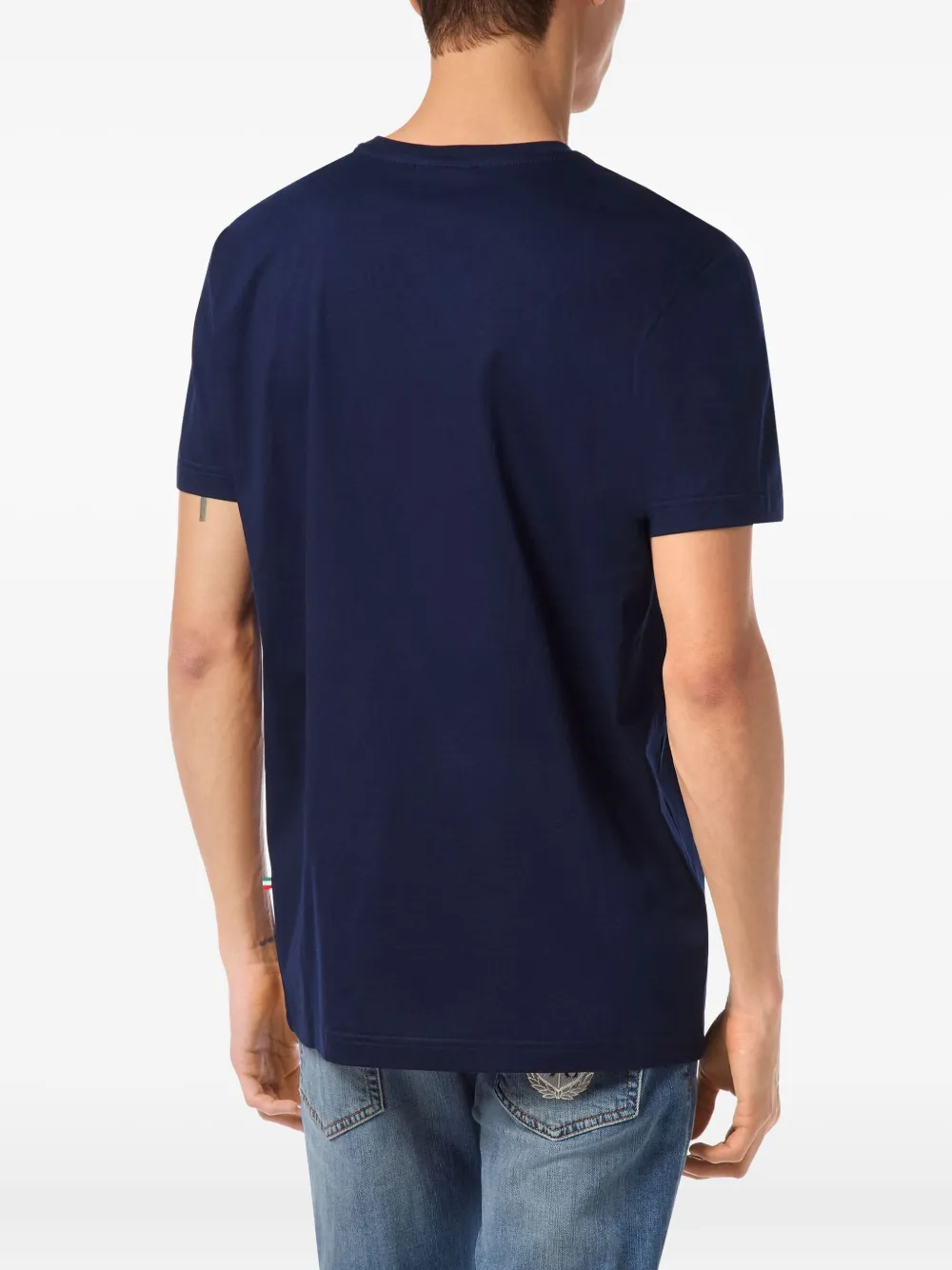 Billionaire T-shirt met borduurwerk Blauw