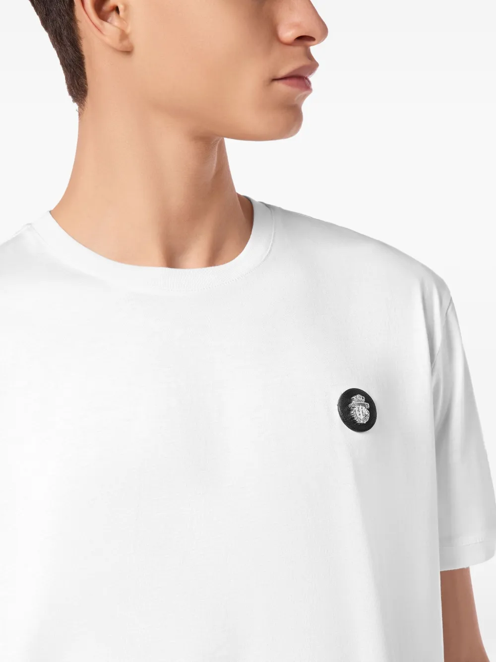 Billionaire T-shirt met logoplakkaat Wit