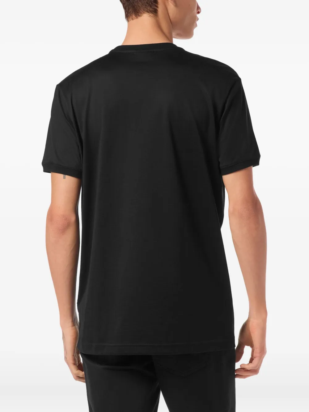 Billionaire T-shirt met ronde hals en logoplakkaat Zwart