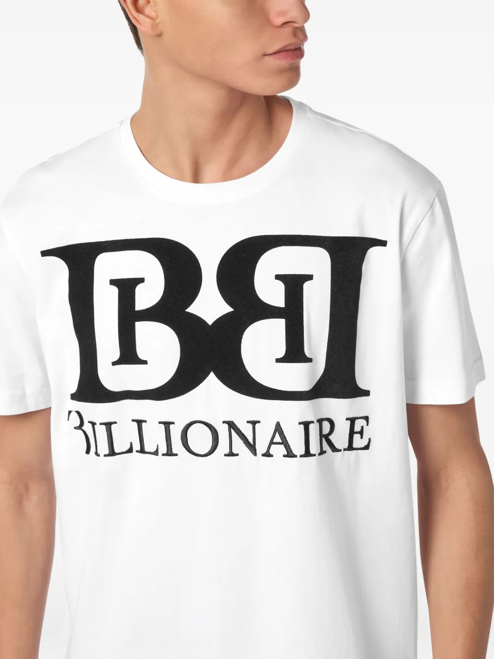 Billionaire T-shirt met logoprint Wit