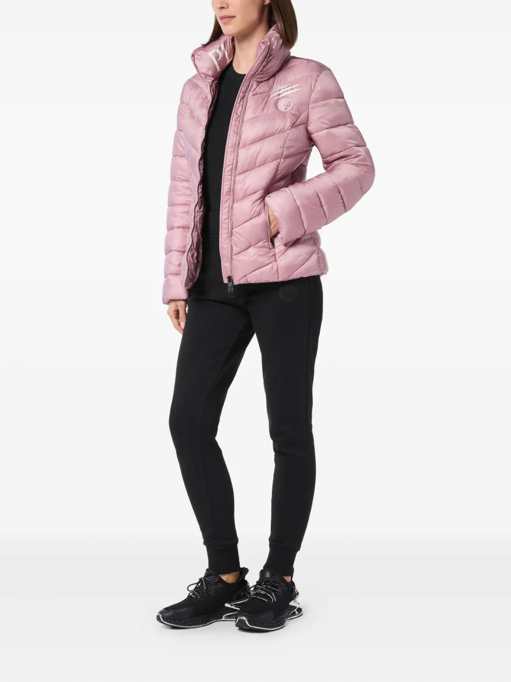 Plein Sport Gewatteerd donsjack Roze