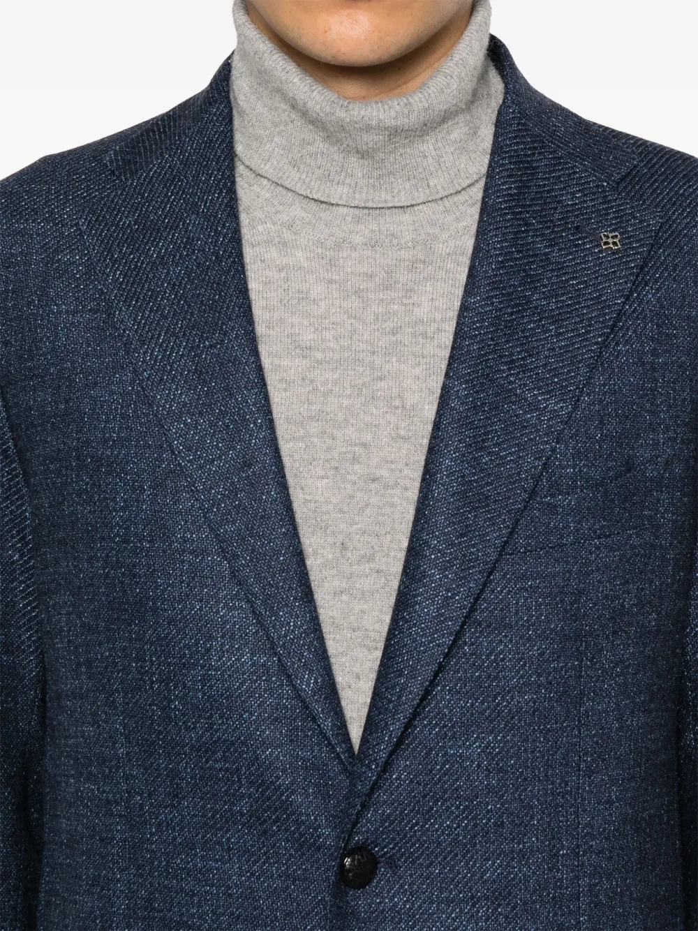 Tagliatore Blazer met enkele rij knopen Blauw