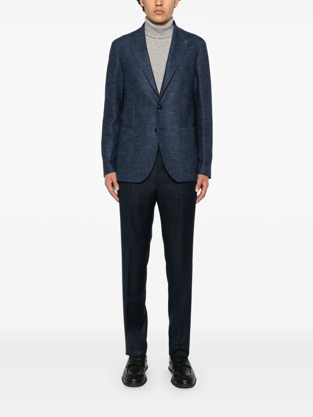 Tagliatore Blazer met enkele rij knopen Blauw