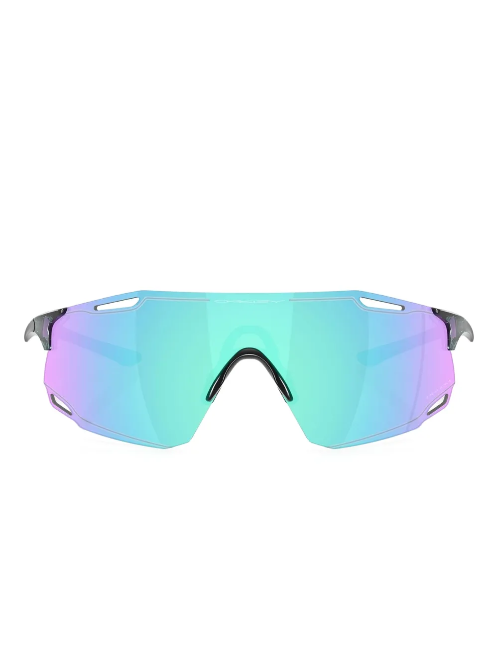 Oakley Zonnebril met schild montuur Zwart