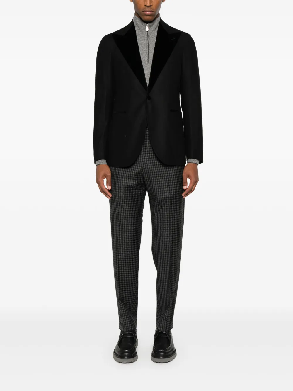 Tagliatore Geruite broek - Grijs