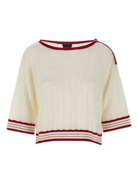 LIU JO crocheted-weave sweater