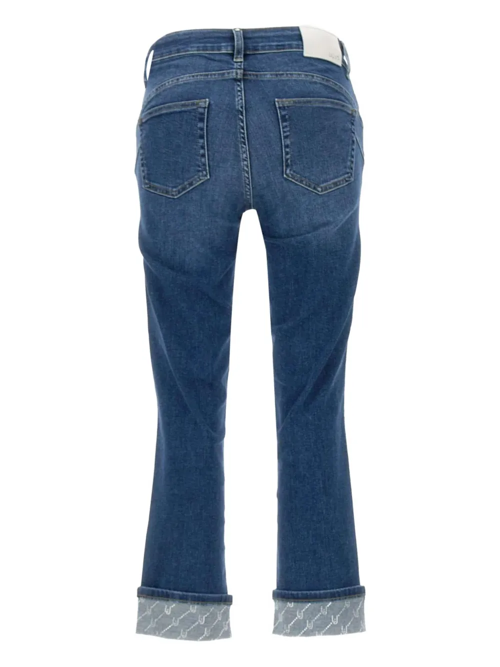 LIU JO Jeans met logopatch - Blauw