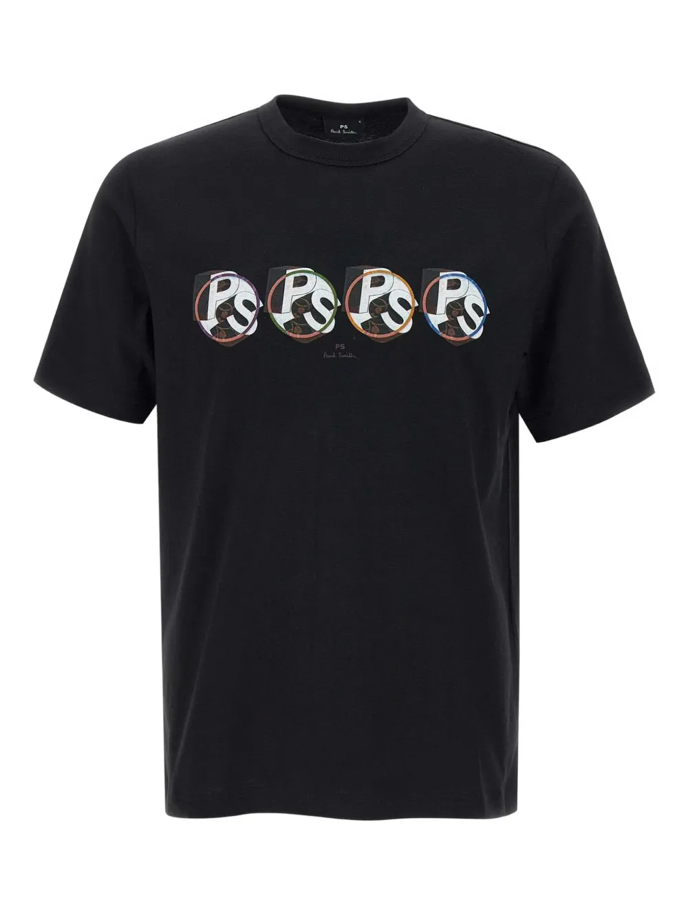 Paul Smith PS Circle Logo-print T-shirt | Black | Image 1