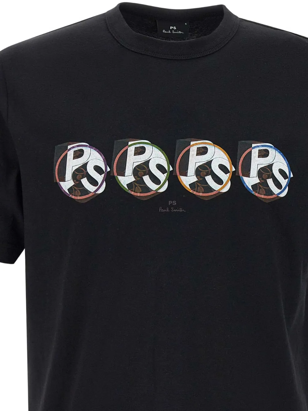 Paul Smith PS Circle T-shirt met logoprint Zwart
