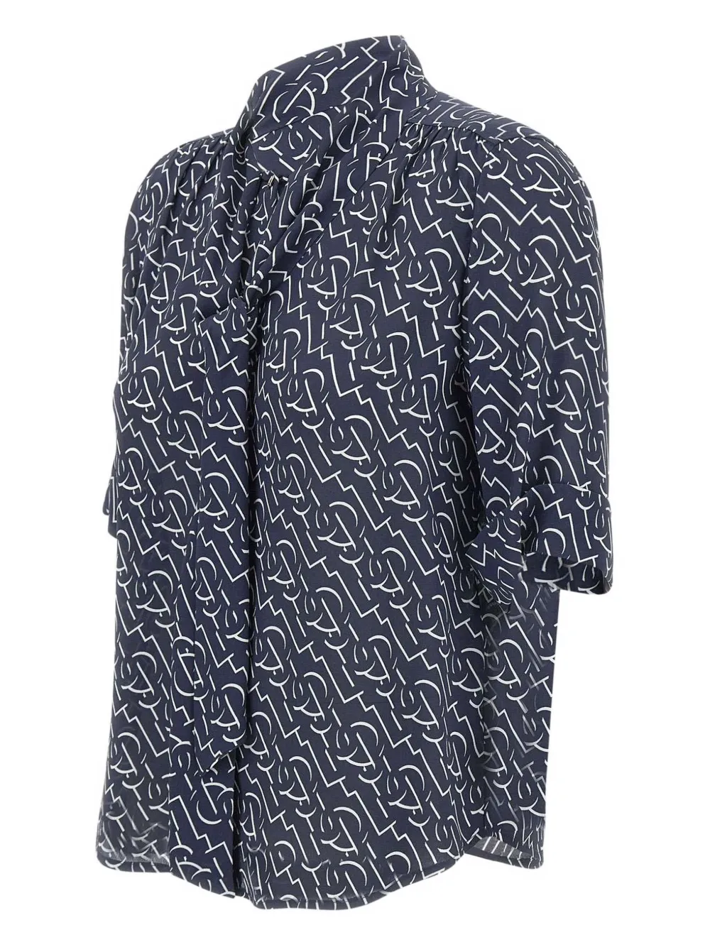 LIU JO monogram shirt - Blauw