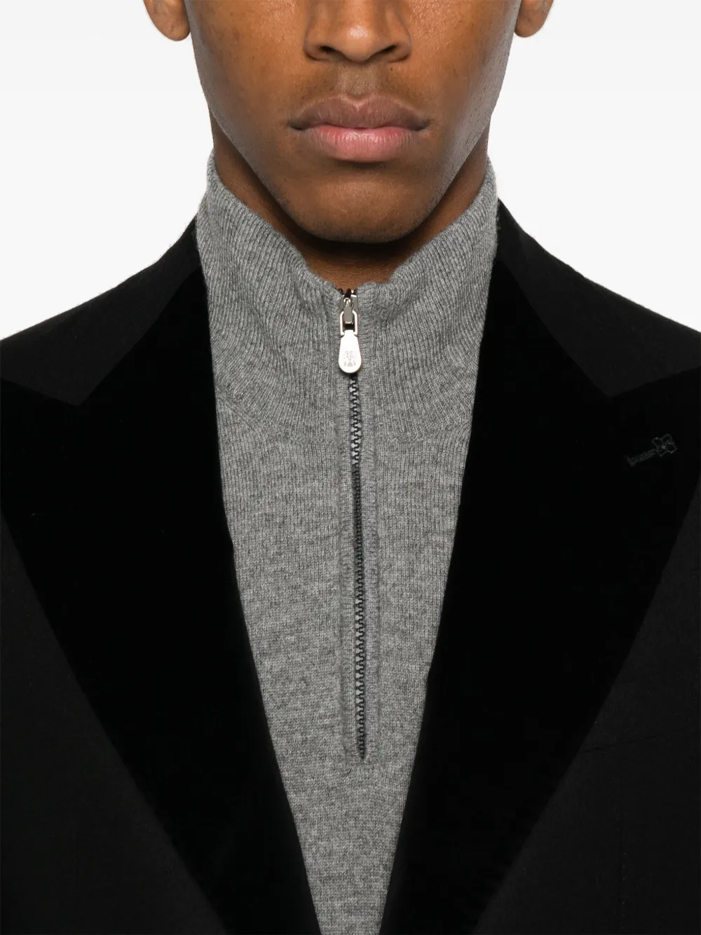 Tagliatore Blazer met enkele rij knopen Zwart