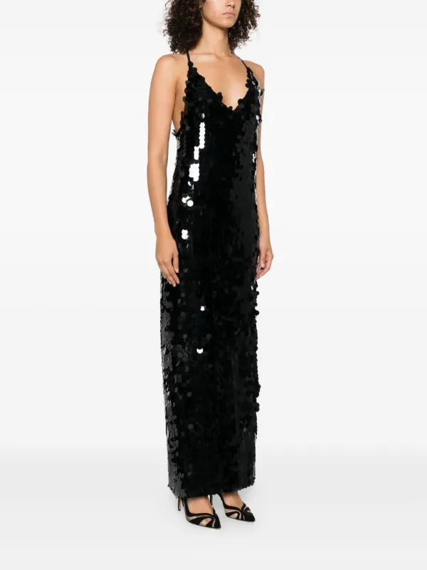 P.A.R.O.S.H. Sequin spaghetti-strap Dress | Black | FARFETCH P.A.R.O.S.H. Sequin spaghetti-strap Dress | Black | FARFETCH