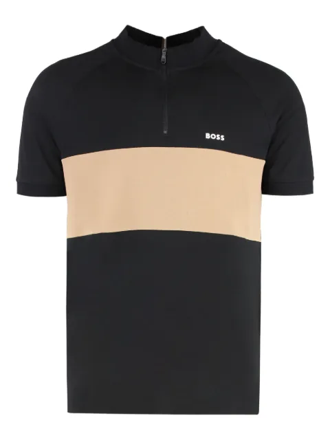 BOSS colour-block polo shirt