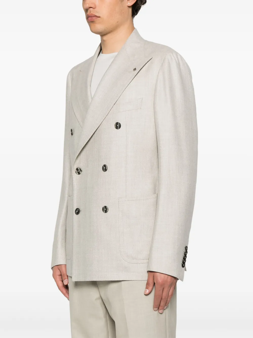 Shop Tagliatore Double-breasted Blazer