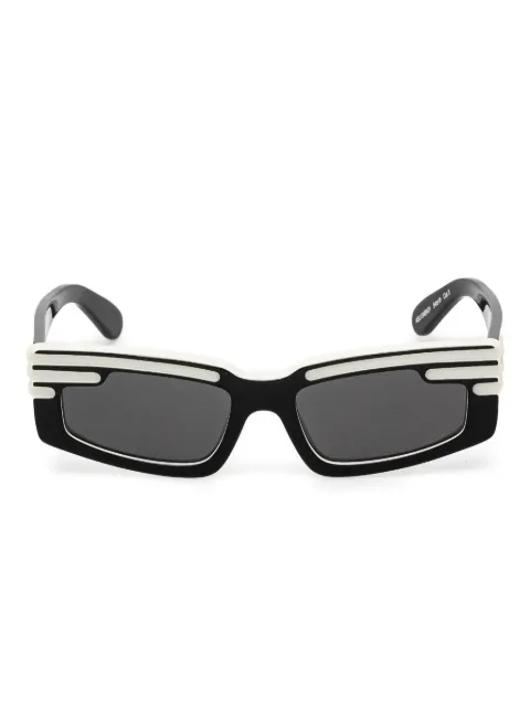 Fiorucci stripe-detail rectangle sunglasses