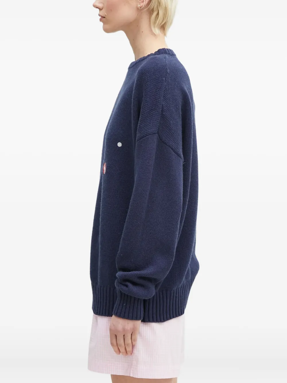Fiorucci Dinosaur knit sweater Blauw