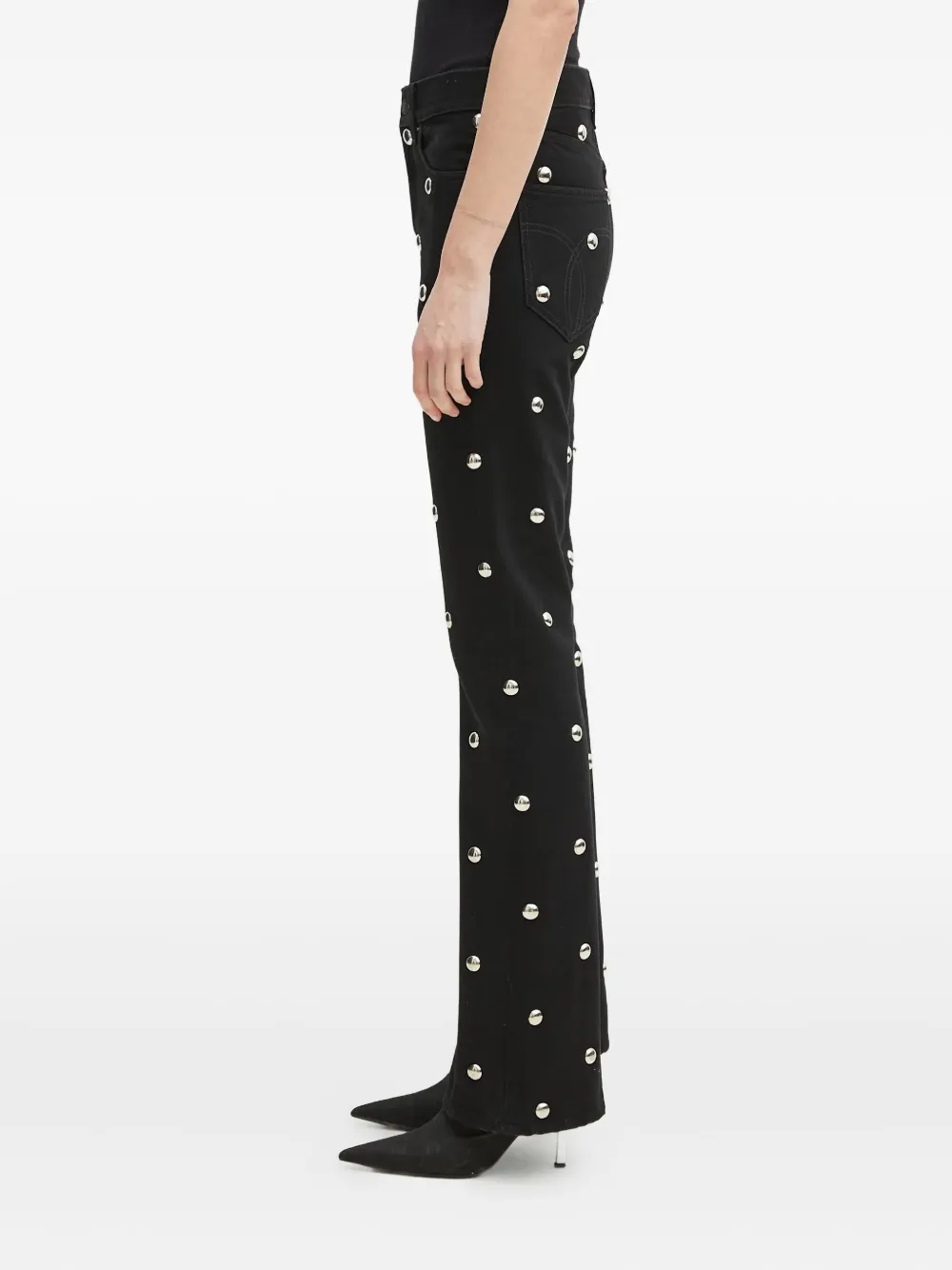 Fiorucci Verfraaide flared jeans Zwart