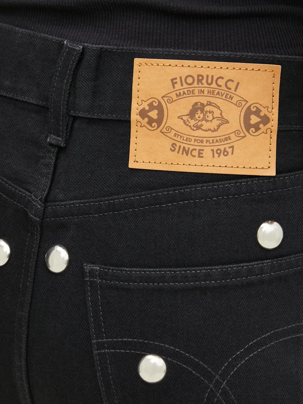 Fiorucci Verfraaide flared jeans Zwart