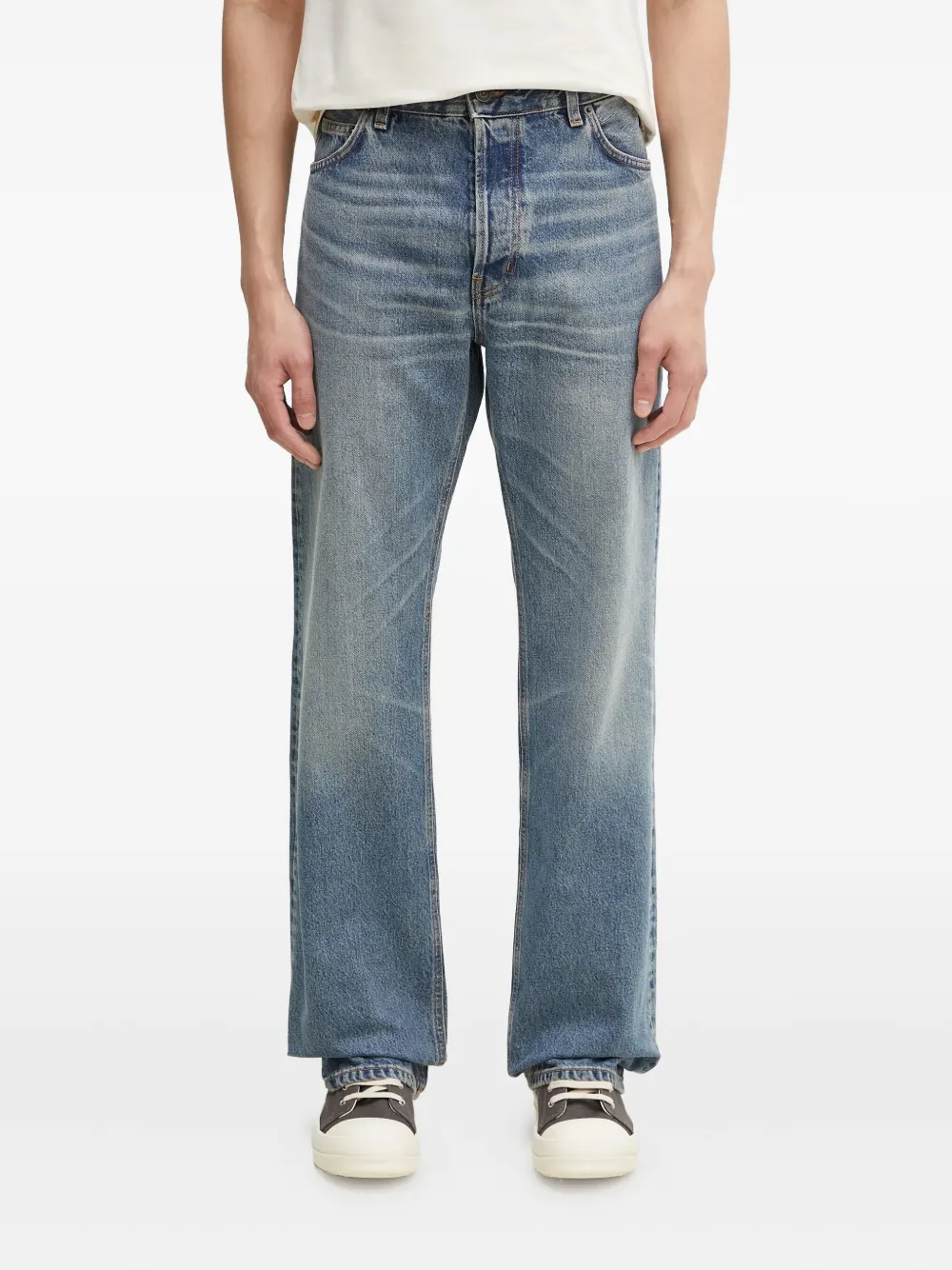 Fiorucci Jeans met grafisch hart - Blauw