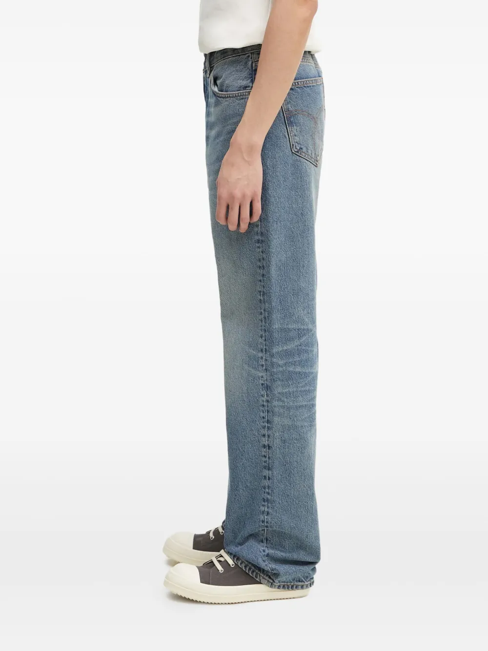 Fiorucci Jeans met grafisch hart Blauw