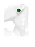 Fiorucci engraved-sphere earrings - Green