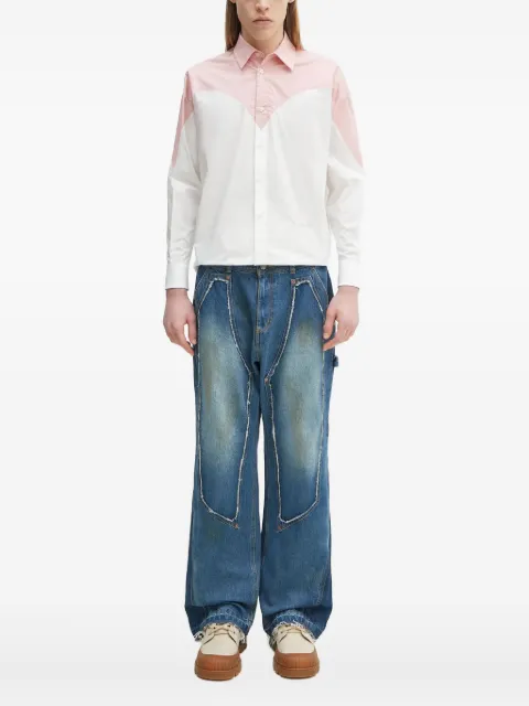 Fiorucci two-tone panelled shirt
