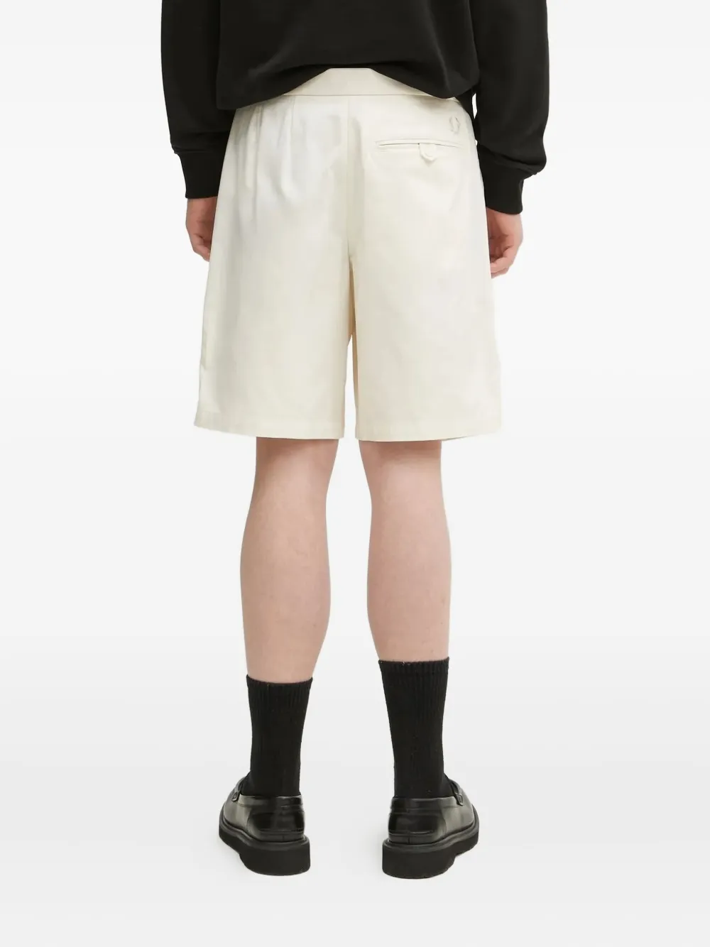 Fred Perry pleated shorts Beige