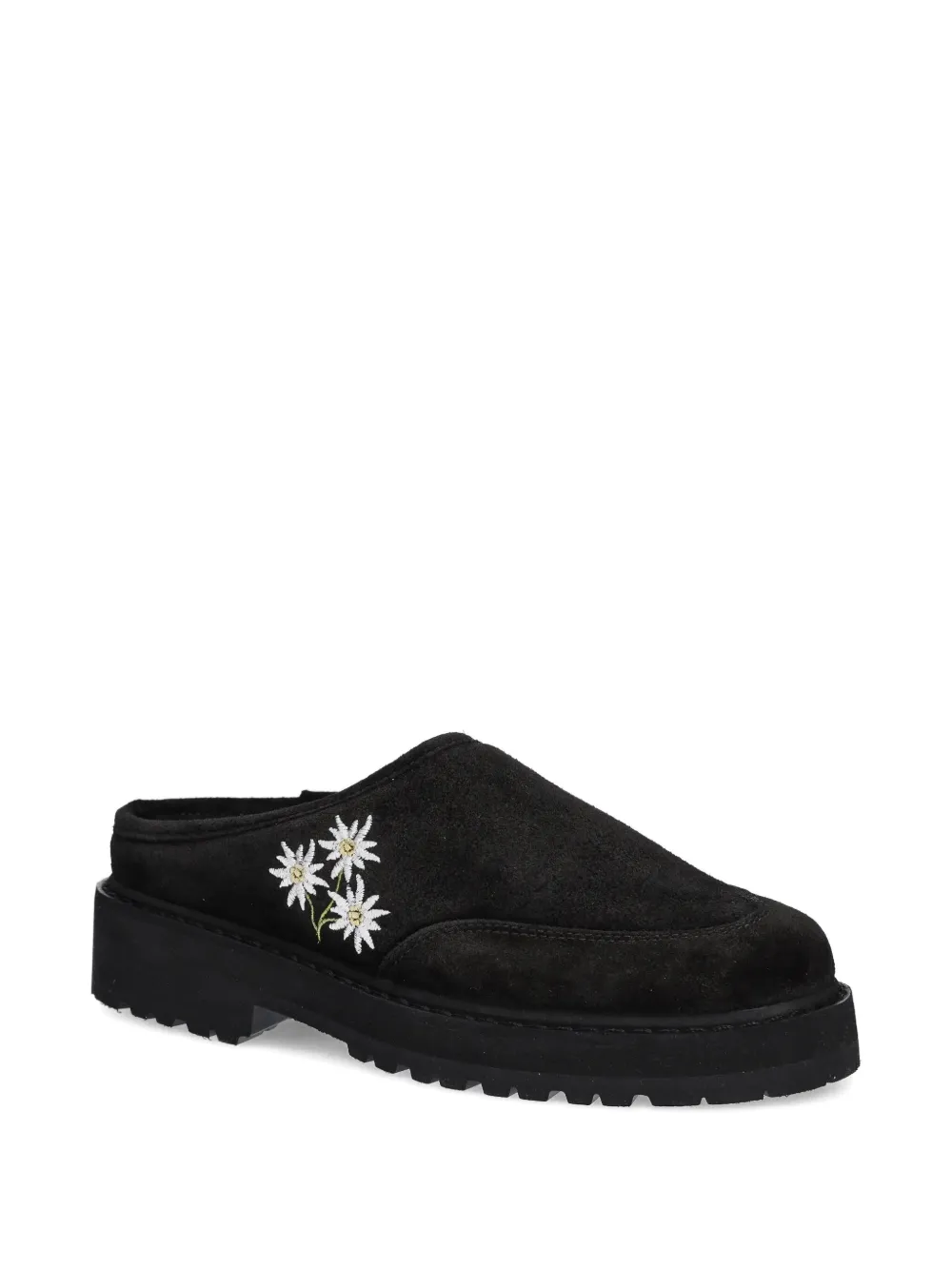 Diemme Maggiore Stella Embroidered Platform Mules