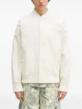 Fred Perry logo-embroidered shirt jacket - White