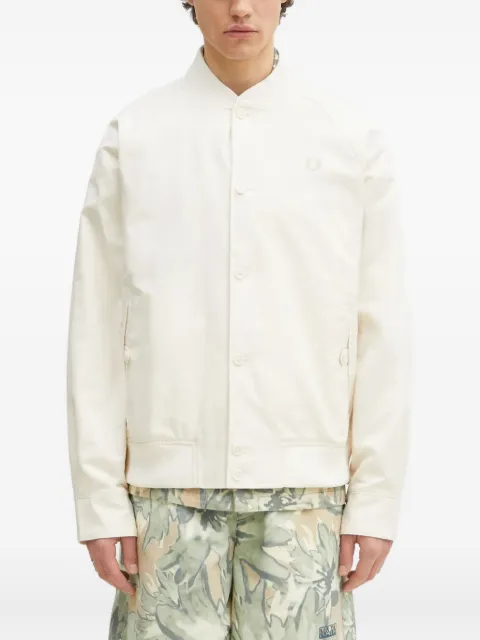 Fred Perry logo-embroidered shirt jacket