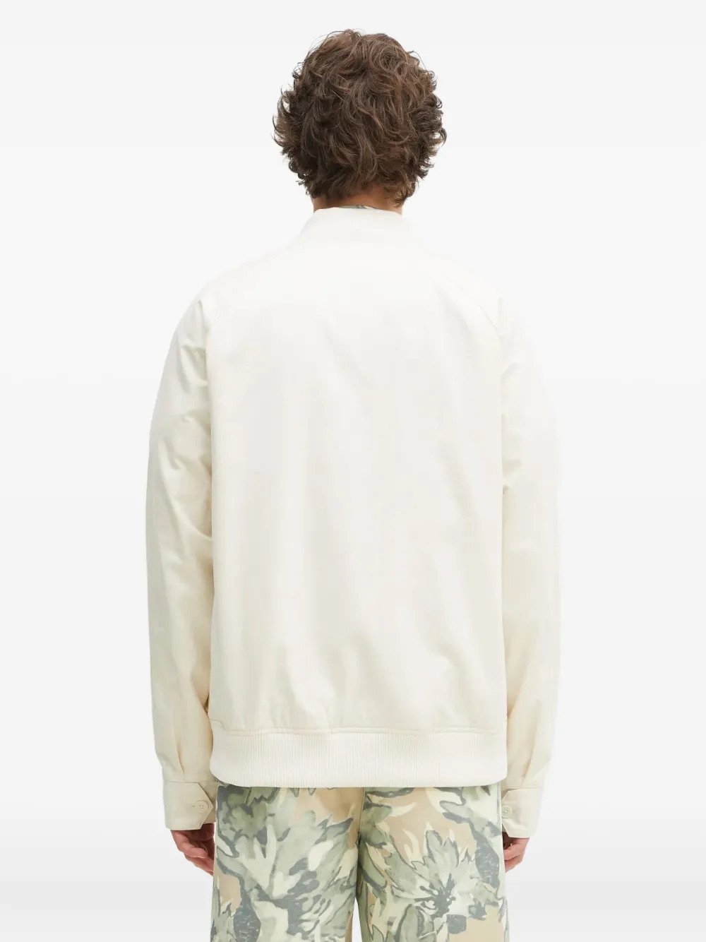 Fred Perry Shirtjack met geborduurd logo Wit