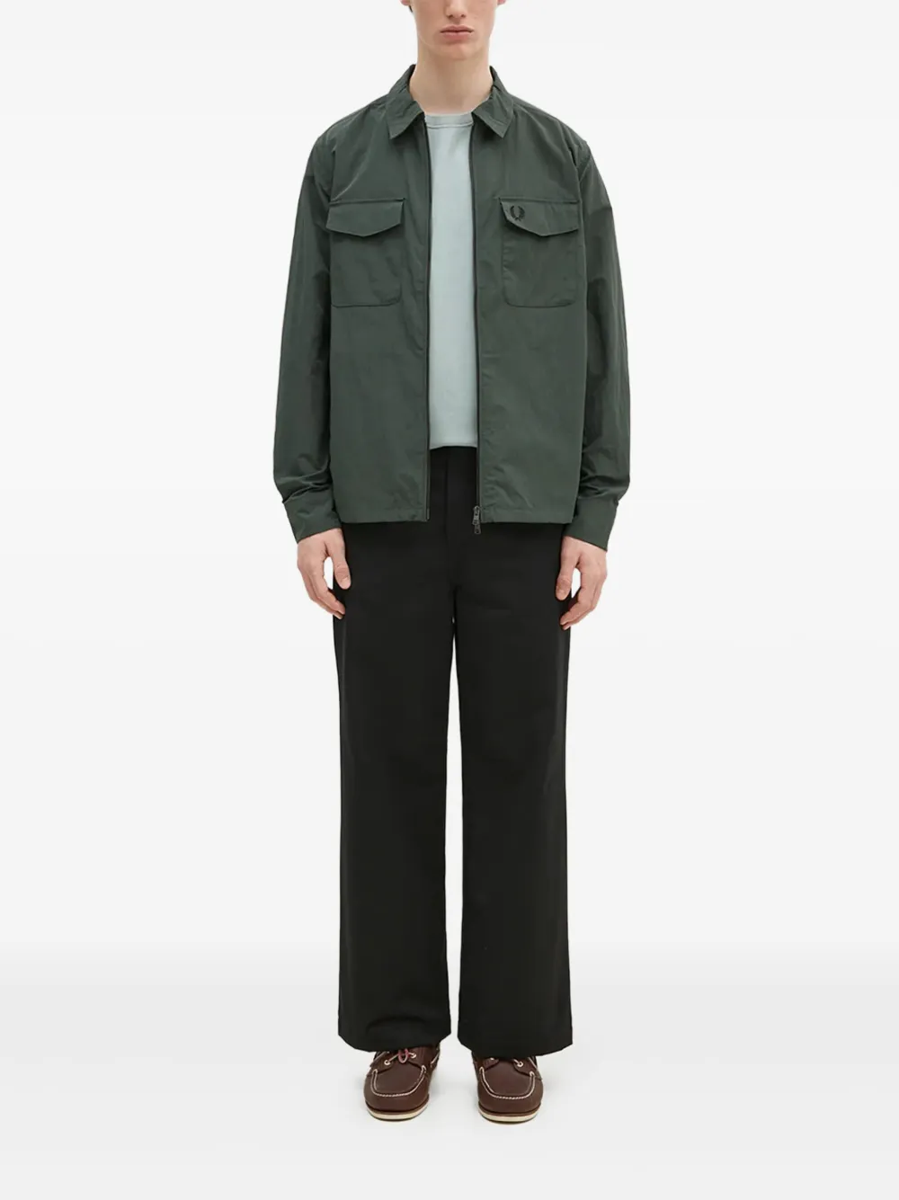 Fred Perry zip-front shirt jacket | Shirt Jackets | Image 2