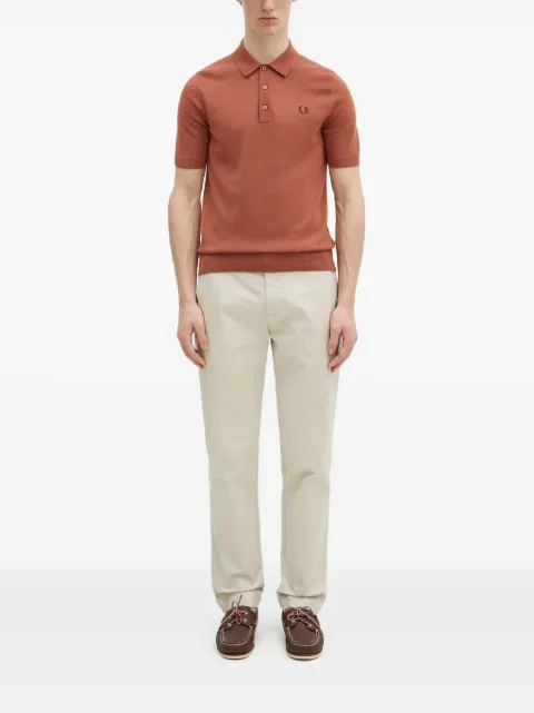 Fred Perry short-sleeve logo-embroidered polo shirt
