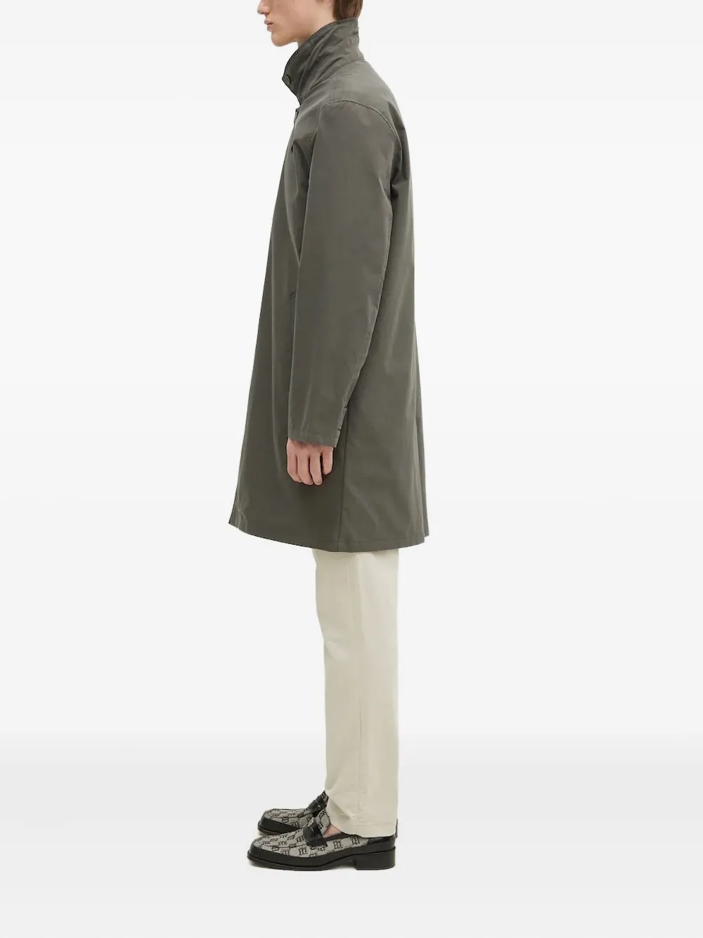 Fred Perry laurel-embroidered coat | Trench Coats  | Image 2
