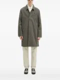 Fred Perry laurel-embroidered coat - Green