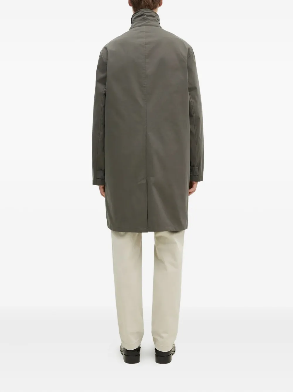 Fred Perry laurel-embroidered coat Groen