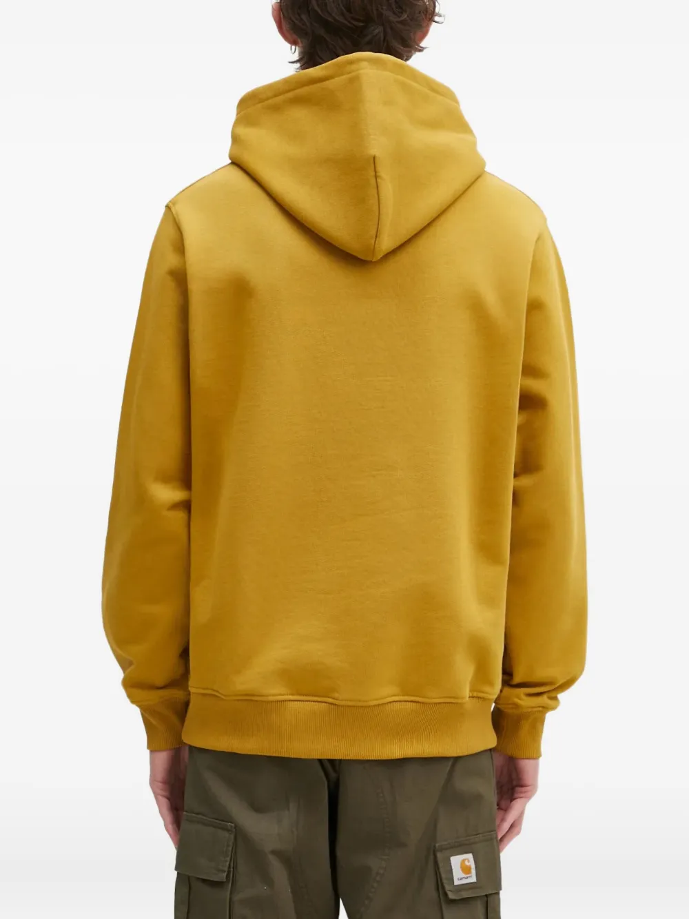 Drôle De Monsieur Hoodie met logoprint Geel